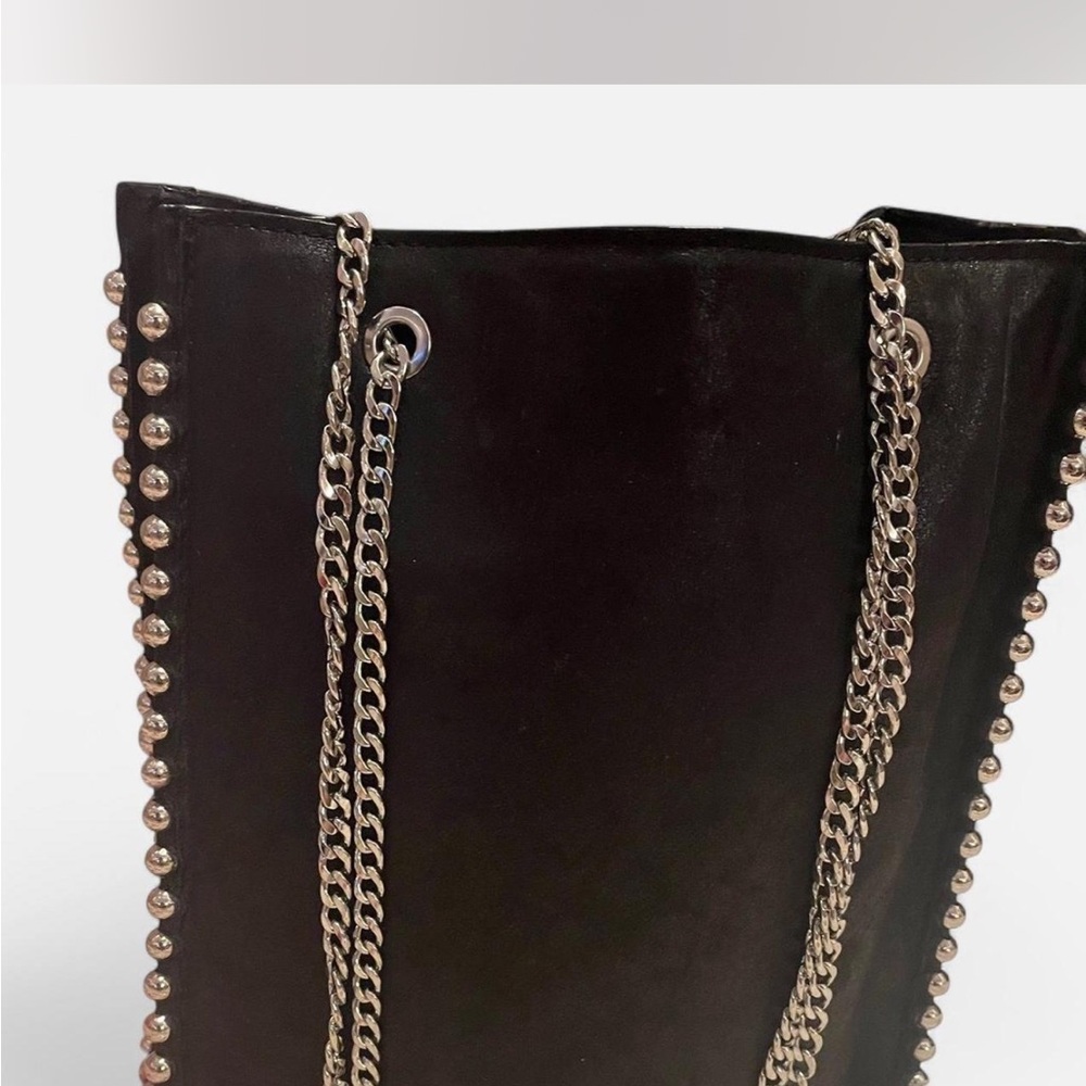 Zara Black Studded Chain Shoulder Bag